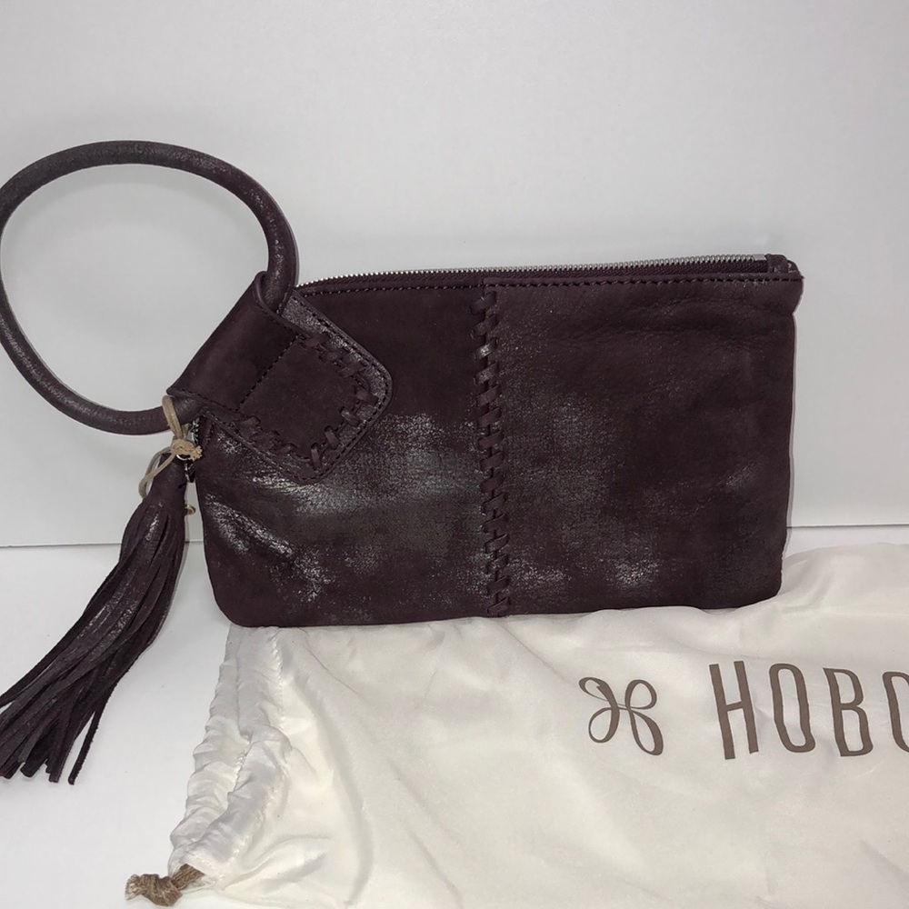 NWT Genuine Leather Hobo Wristlet